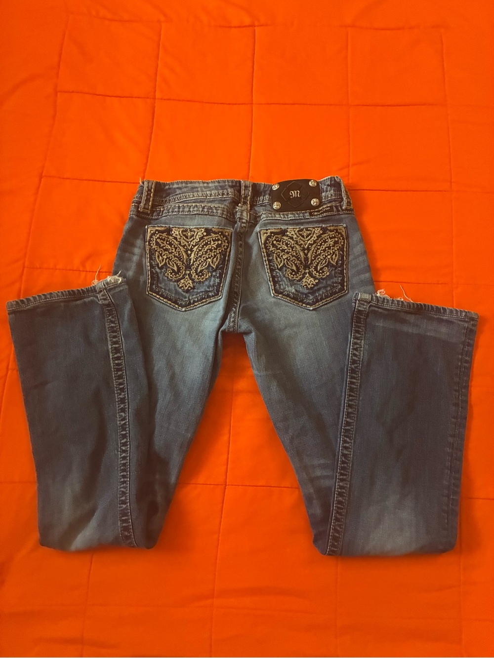 Miss Me Jeans Womens 29 Bootcut Jeans Embroidered